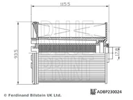 Filtry paliwa - Filtr paliwa Blue Print ADBP230024 - miniaturka - grafika 1