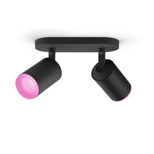 Philips Hue lampa sufitowa Fugato plate/spiral czarny 2x5.7W - Lampy sufitowe - miniaturka - grafika 2
