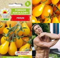 Nasiona i cebule - Pomidor koktajlowy PERUN (żółty o kształcie gruszki) Solanum lycopersicum L. - miniaturka - grafika 1
