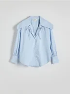 Moda i Uroda OUTLET - Reserved - Bawełniana koszula z szerokim kołnierzem - wielobarwny - miniaturka - grafika 1