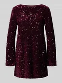 Sukienki - Sukienka koktajlowa o dopasowanym kroju z cekinowym obszyciem model ‘ANIKA’ - miniaturka - grafika 1