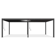 Kratki i pergole - Pergola tarasowa 3.6x7.2 DELUXE Anthracite - Gutroof - miniaturka - grafika 1