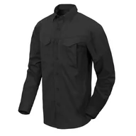 Odzież taktyczna i umundurowanie - Koszula z długim rękawem Helikon-Tex Defender Mk2 - PolyCotton Ripstop - czarny - miniaturka - grafika 1