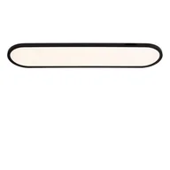 Lampy sufitowe - ELLY 07121/36/30 owalna lampa sufitowa LED 36W CCT wykończenie czarne sterowanie pilotem - miniaturka - grafika 1