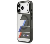 Etui i futerały do telefonów - BMW M IML Metal Buttons Tricolor Lines MagSafe do iPhone 17 Pro Antracyt - miniaturka - grafika 1