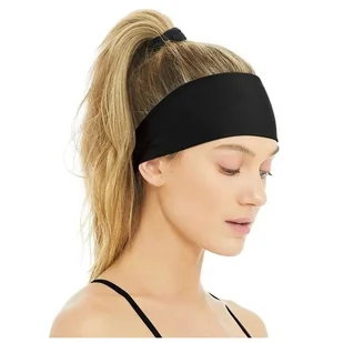 Czarna Opaska Do Włosów Na Głowę Uszy Szeroka Gładka Uniwersalna Elastyczna - Ozdoby do włosów Czarna Opaska Do Włosów Na Głowę Uszy Szeroka Gładka Uniwersalna Elastyczna - Ozdoby do włosów - miniaturka - grafika 1
