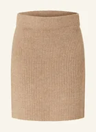 Spódnice - Selected Spódnica Z Dzianiny beige - miniaturka - grafika 1