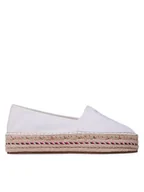Espadryle damskie - Tommy Hilfiger Espadryle Embroidered Flatform FW0FW07014 Écru - miniaturka - grafika 1