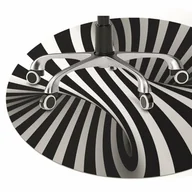 Podnóżki, podpórki, podkładki - Podkładka pod krzesło Abstrakcja złudzenie fi100 cm - miniaturka - grafika 1