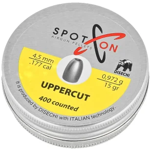 Śrut Spoton Upper Cut Slug 15 4.5 mm, 400 szt. 0.972g/15.0gr - Amunicja do wiatrówek - miniaturka - grafika 1