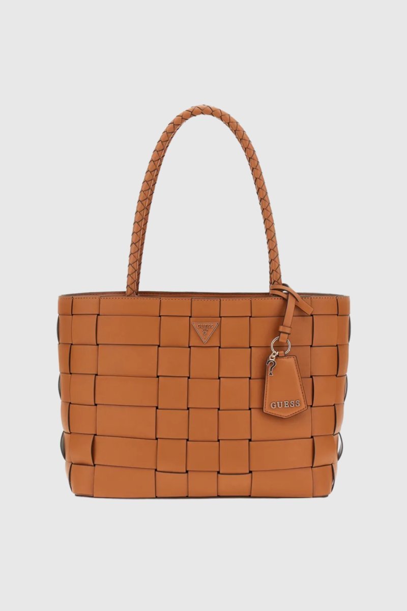 GUESS Brązowa shopperka damska Maylee