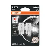 Żarówki samochodowe - Żarówki Osram Led W21/5W 7515Drp-02B (2 Sztuki) Czerwone - miniaturka - grafika 1