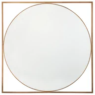 Lustra - Beliani Lustro ścienne 76 x 76 cm złote NIHOA - miniaturka - grafika 1
