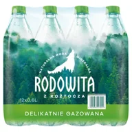 Woda - Rodowita z Roztocza Woda mineralna delikatnie gazowana Zestaw 12 x 0.6 l - miniaturka - grafika 1