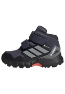 Buty dla dziewczynek - adidas Uniseks - niemowlęta Terrex Skychaser Mid GORE-TEX Hiking Shoes Kids, Shadow Navy/Grey Three/Semi Impact Orange, 22 EU - miniaturka - grafika 1