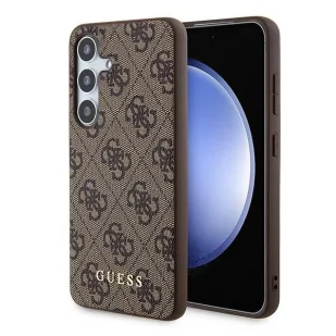 Etui Guess 4G Metal Gold Logo na Samsung Galaxy A55 - brązowe - Etui i futerały do telefonów - miniaturka - grafika 1