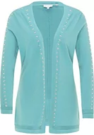 Swetry damskie - ocy Kardigan damski 82733507, turkusowy, XL/XXL, turkusowy, XL-XXL - miniaturka - grafika 1