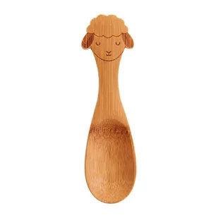 Zestaw 3 dziecięcych bambusowych łyżeczek Sass & Belle Farmyard Friends Baa Baa Lamb - Sztućce dla dzieci - miniaturka - grafika 1