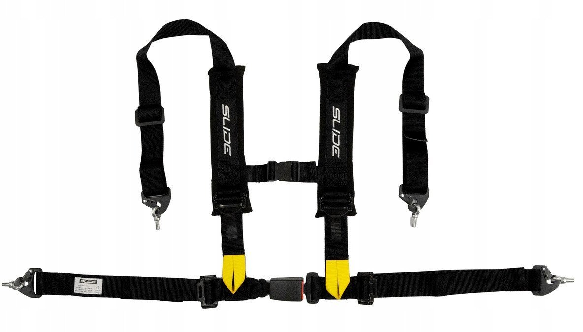 Pasy sportowe Slide V2 Czarne 4P 2