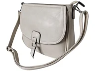 Torebki damskie - Torebka Damska, Modna Listonoszka Na Ramię, Kolor Beżowy, Miejska A5 - miniaturka - grafika 1