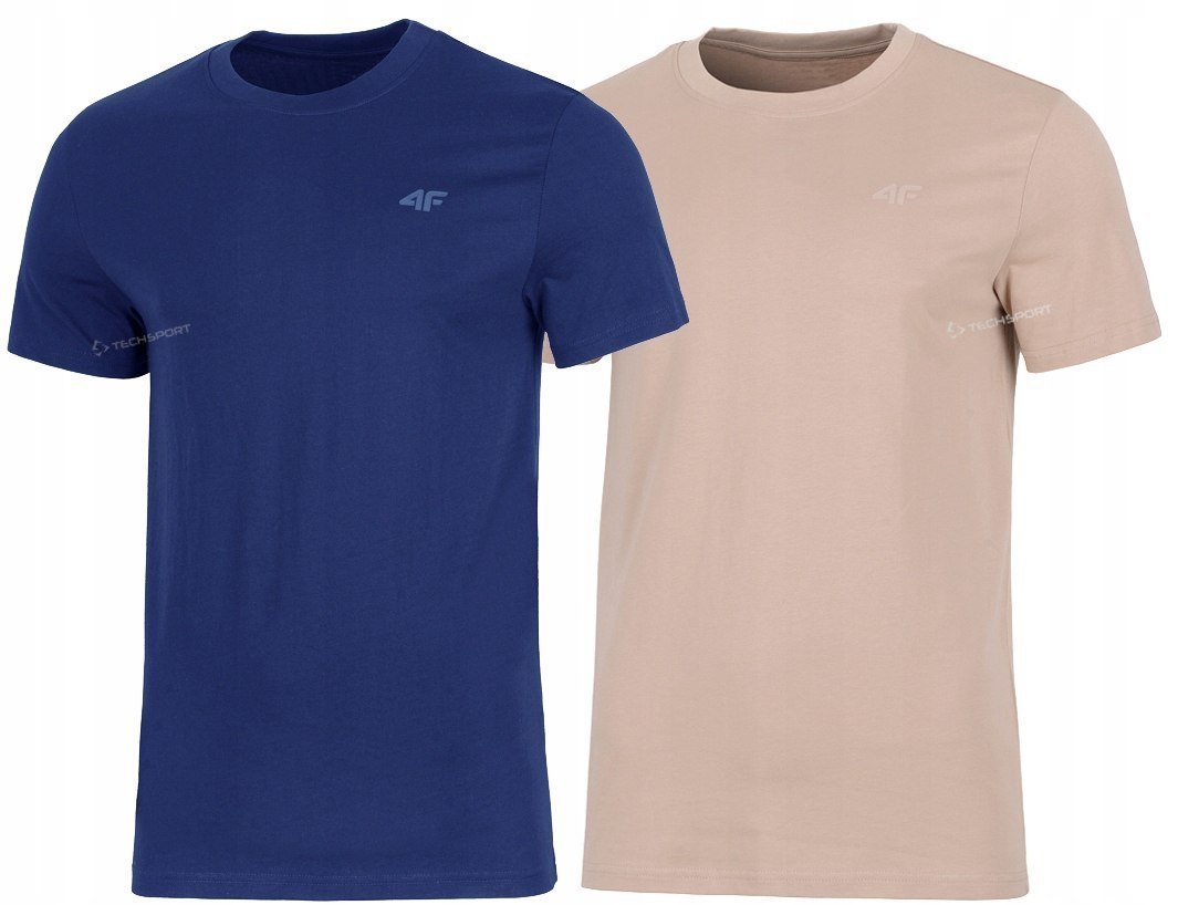 4F ZESTAW 2szt. 2-PAK MÄSKA KOSZULKA T-SHIRT 100% BAWEĹNA / rozm M