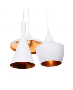 Lumina Deco Lampa potrójna FOGGI W3 LDP 7712-3 Biały - - Lampy sufitowe - miniaturka - grafika 2