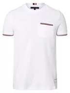 Koszulki męskie - Tommy Hilfiger - T-shirt męski, biały - miniaturka - grafika 1