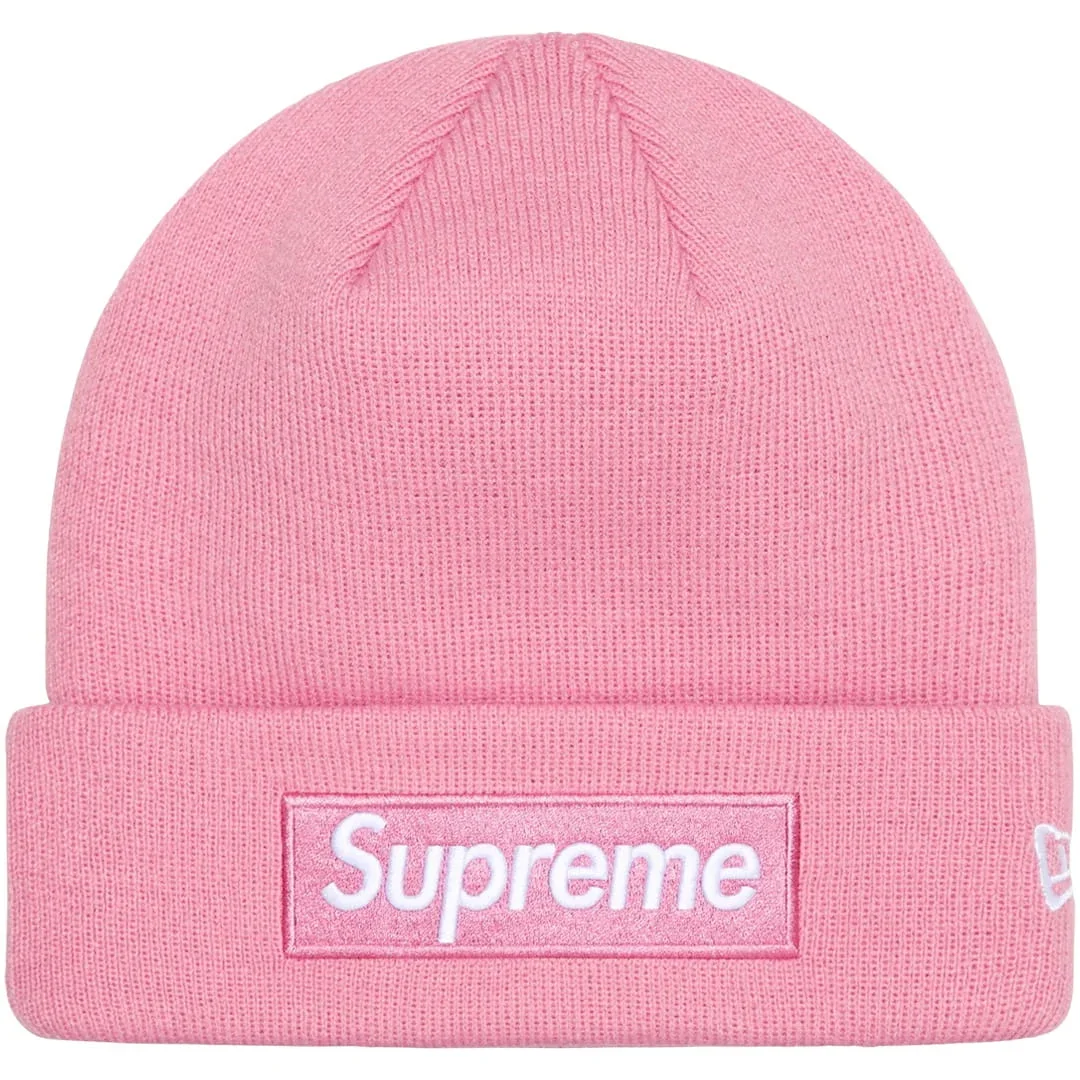 Supreme New Era® Box Logo Beanie Dusty Pink M