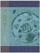 Ściereczki, gąbki, czyściki - Le Jacquard Fran ais Ściereczka kuchenna Fleurs  Croquer Zielona - miniaturka - grafika 1