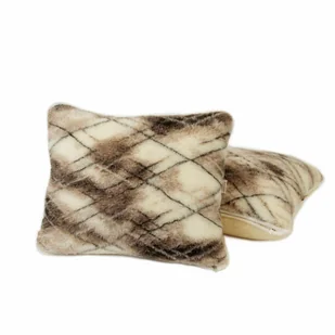 Poduszka merynos 70x80 Serpe beżowa brązowa kratka Pościelowe wyroby rozgrzewające - Poduszki Poduszka merynos 70x80 Serpe beżowa brązowa kratka Pościelowe wyroby rozgrzewające - Poduszki - miniaturka - grafika 1