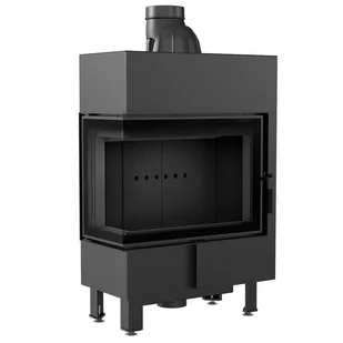 Kratki.pl Marek Bal Kominek stalowy LUCY SLIM lewy BS 8 kW  160 Black LUCY/12/SLIM/L/BS/BLACK - Kominki wolnostojące - miniaturka - grafika 1