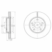 Tarcze hamulcowe - Tarcza hamulcowa DELPHI BG4232 - miniaturka - grafika 1