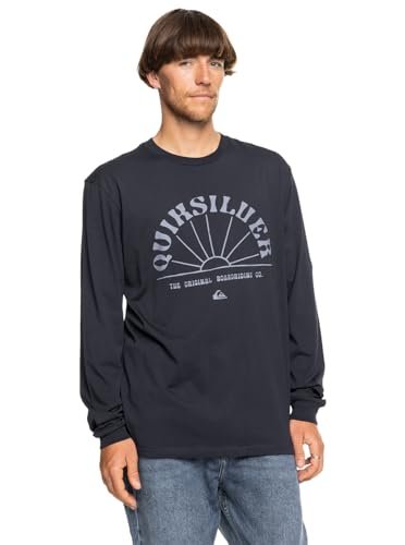 Quiksilver Koszulka męska Rays for Days Ls, Ciemny granatowy, XS