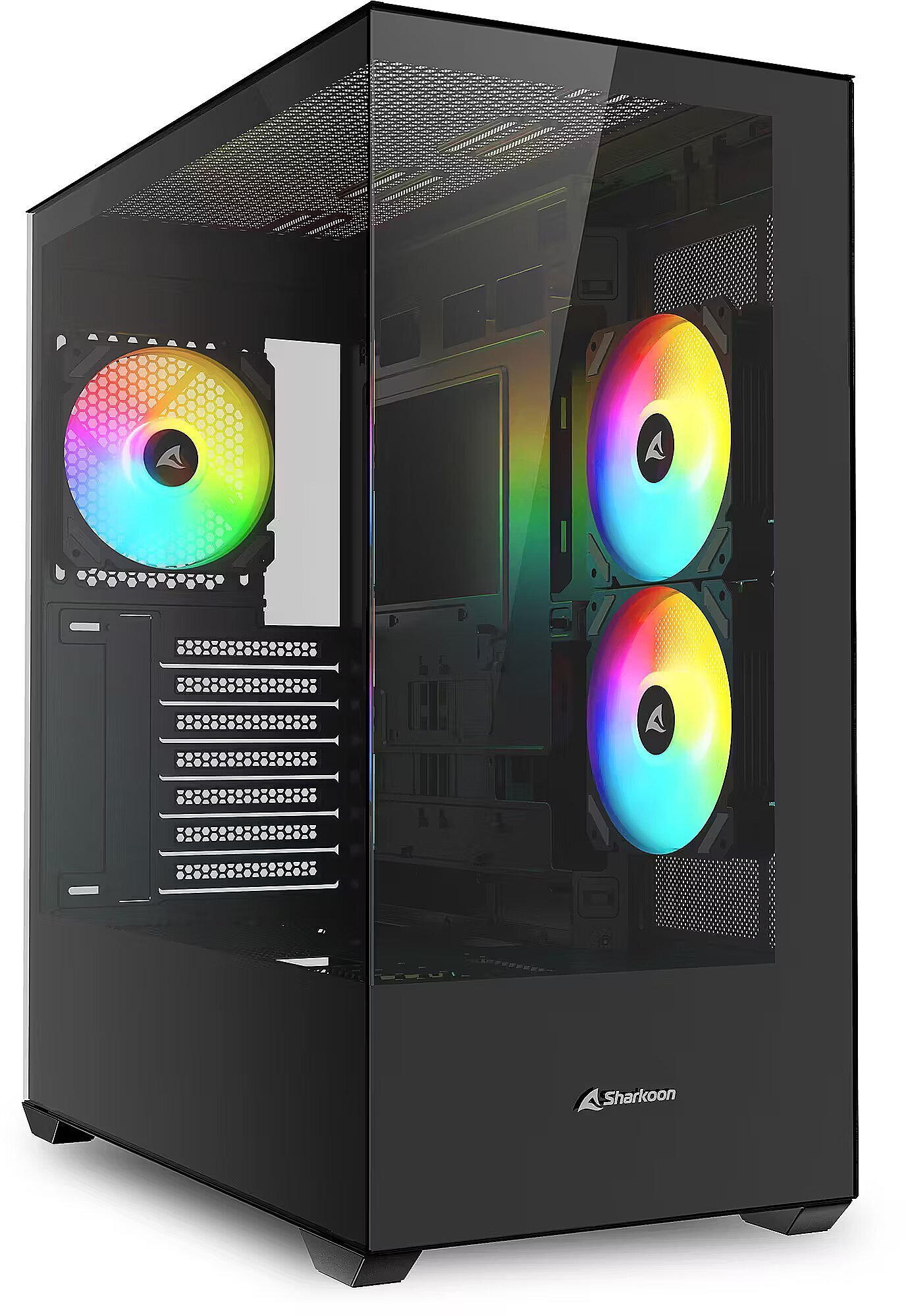 Obudowa Sharkoon Sharkoon SK6 ARGB, Tower Case Black, Tempered Glass x 2