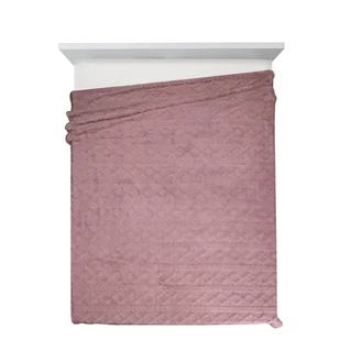 Koc 200 x 220 Design Mikrofibra Warkocz Puder - Koce - miniaturka - grafika 7