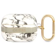 Akcesoria do słuchawek - Etui Guess do AirPods Pro cover szary/grey Marble Strap Collection - miniaturka - grafika 1