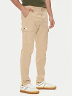 Spodnie męskie - Tommy Jeans Spodnie materiałowe Austin DM0DM19489 Beżowy Regular Fit - miniaturka - grafika 1