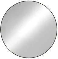Lustra - Czarne okrągłe lustro w metalowej ramie D8-G35 - miniaturka - grafika 1
