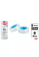 Taśmy klejące - Taśma samoprzylepna przezroczysta 19mmx33m (8szt) - miniaturka - grafika 1