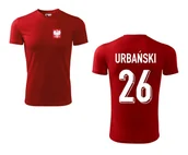 Koszulki sportowe męskie - Treningowa Koszulka POLSKA URBAŃSKI 26 jr - miniaturka - grafika 1
