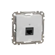 Gniazdka elektryczne - Schneider Gniazdo internetowe RJ45 kat.5e UTP SEDNA Design & Elements srebrne aluminium - miniaturka - grafika 1