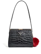 Torebki damskie - Guess Damskie torebki Rhoda Frame Shoulder Bag torebki, rozmiar uniwersalny, czarny - czarny (Nero) - jeden rozmiar - miniaturka - grafika 1
