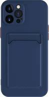 Etui i futerały do telefonów - Ochronne etui na telefon komórkowy iPhone 12 13 14 15 Plus Pro Max Etui na kartę, Kolor: Niebieski, Wybierz model: Apple iPhone 12 Pro Max - miniaturka - grafika 1
