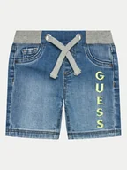 Spodenki damskie - Guess Szorty jeansowe N4GD15 D4GV0 Niebieski Regular Fit - miniaturka - grafika 1