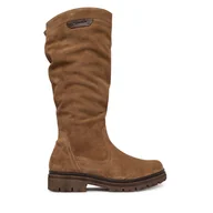 Kozaki damskie - Kozaki Tamaris 1-25606-45 Brązowy - miniaturka - grafika 1