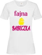 Dzień Babci i Dzień Dziadka - Koszulka z nadrukiem Dla Babci " Fajna Babeczka " - miniaturka - grafika 1