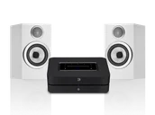 Zestawy stereo - Bluesound POWERNODE (czarny) + 707 S3 (biały) - miniaturka - grafika 1