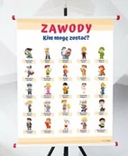 Pomoce naukowe - Plansza- Zawody. Kim mogę zostać? - miniaturka - grafika 1