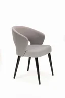 Krzesła - Mirek 6 krzesło tapicerowane tkanina do wyboru nogi czarne - miniaturka - grafika 1