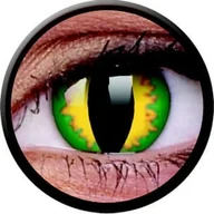 Soczewki kontaktowe - Maxvue Vision Crazy Lens - Green Dragon, 2 szt. moc 0.0 zerówki - miniaturka - grafika 1